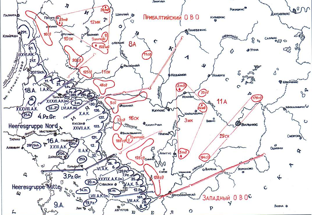 Прибалтийская наступательная операция карта