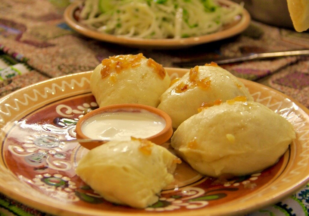 Полтавские галушки с мясной зажаркой