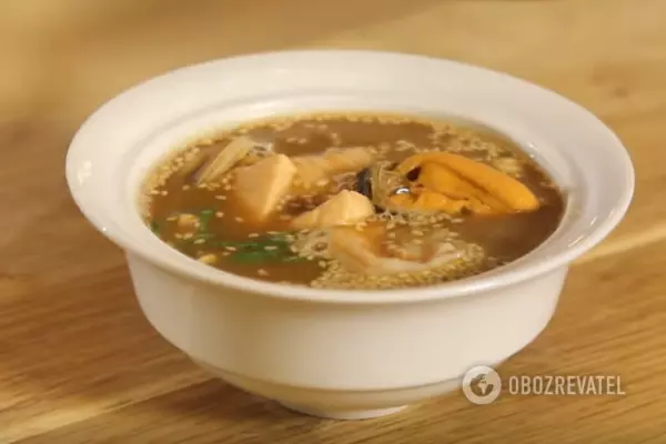 Готовый мисо суп