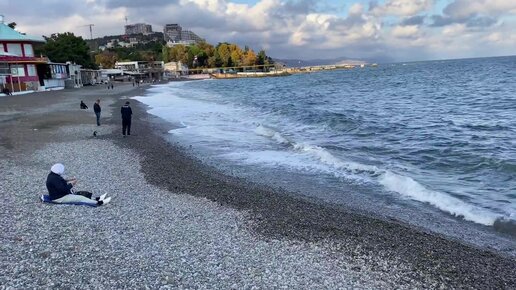 Крым Алушта море шторм. Ангарский перевал. Показываю номер, который я снял за смешные деньги