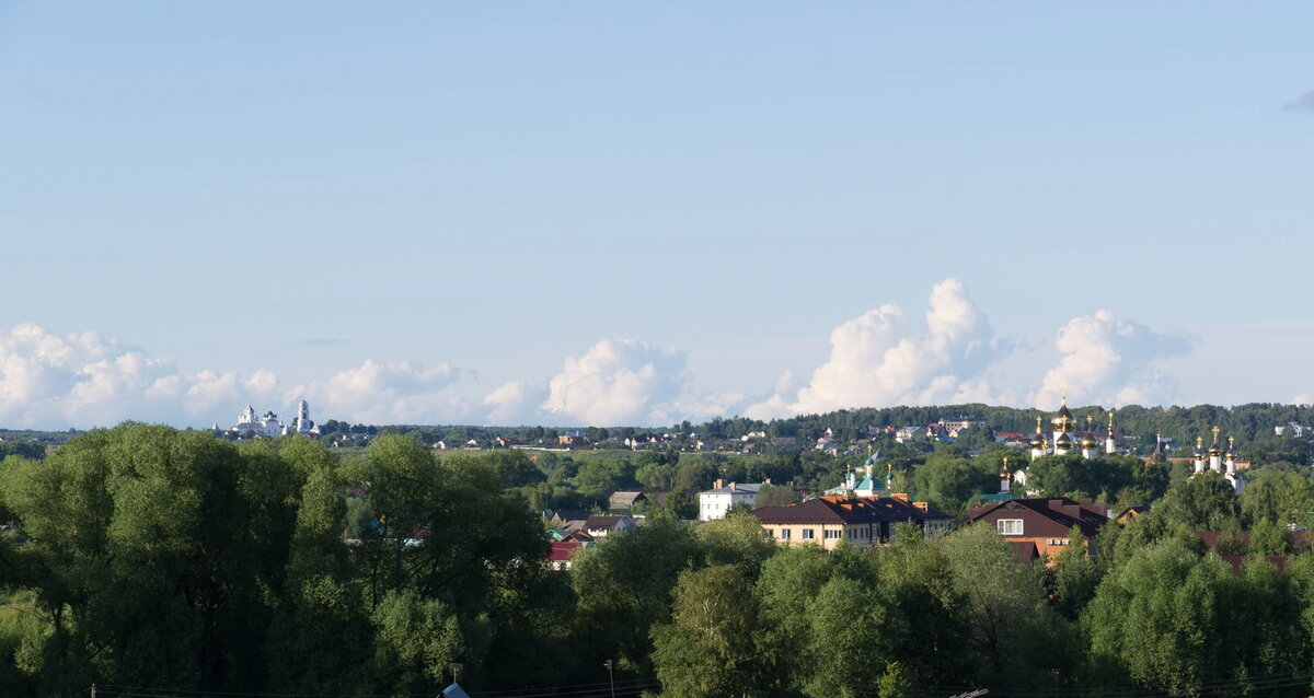 Панорама Переславля-Залесского с Никитским и Никольским монастырями