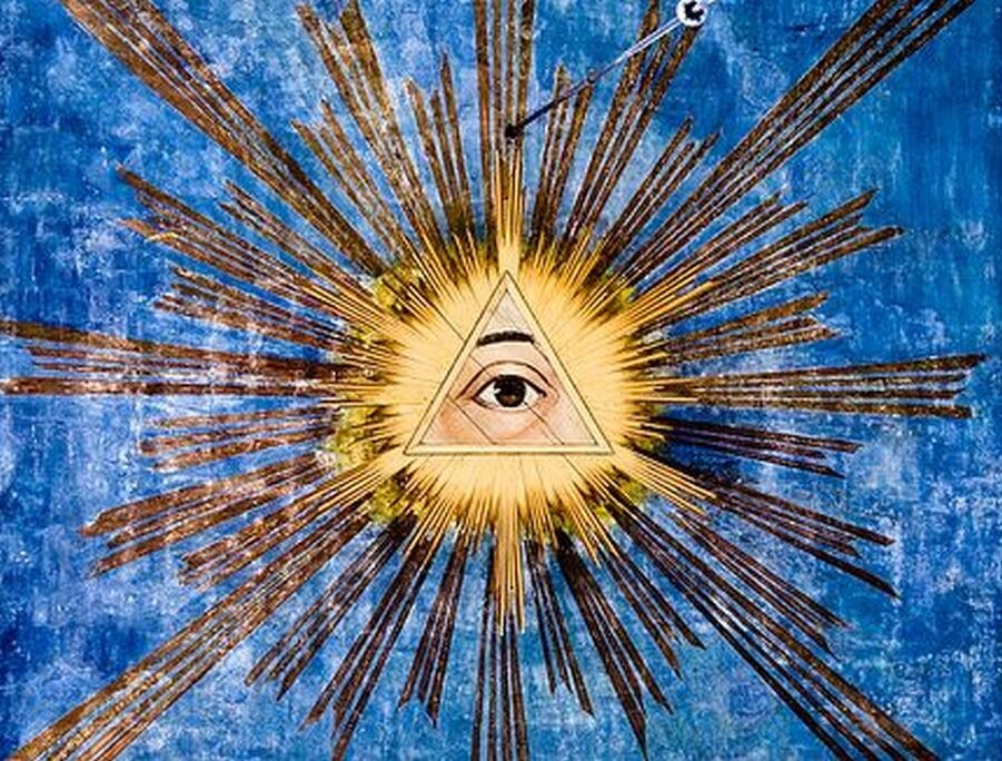 Ссылка на глаз бога. Всевидящее око (Лучезарная Дельта). Всевидящее око глаз Бога. Икона Божией матери Всевидящее око. Всевидящее око символ христианства.