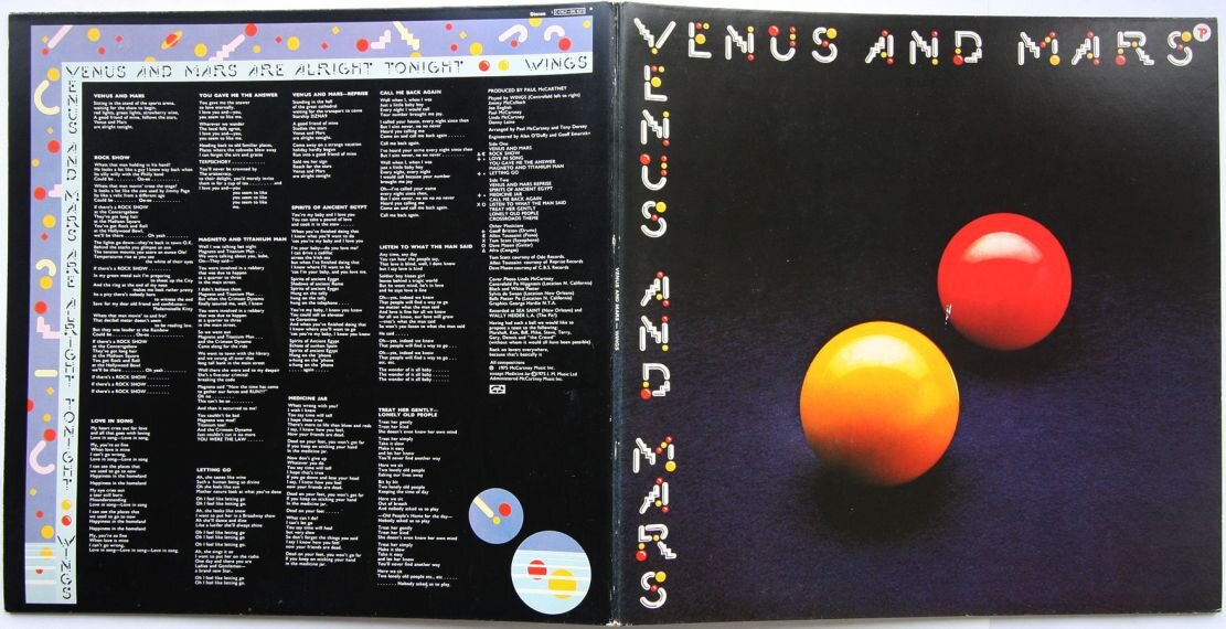 Внешний разворот конверта альбома немецкого выпуска 1975 года