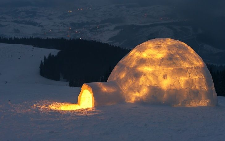 Почему оптимальная температура в иглу поддерживается естественным путем?