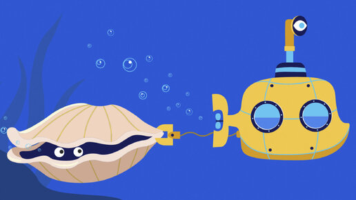 Подводная лодка ракушка - Котёнок Котэ - Песенки загадки для детей малышей