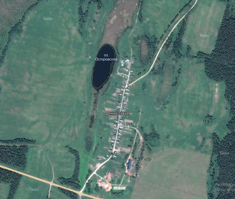 Дениславье на современной карте