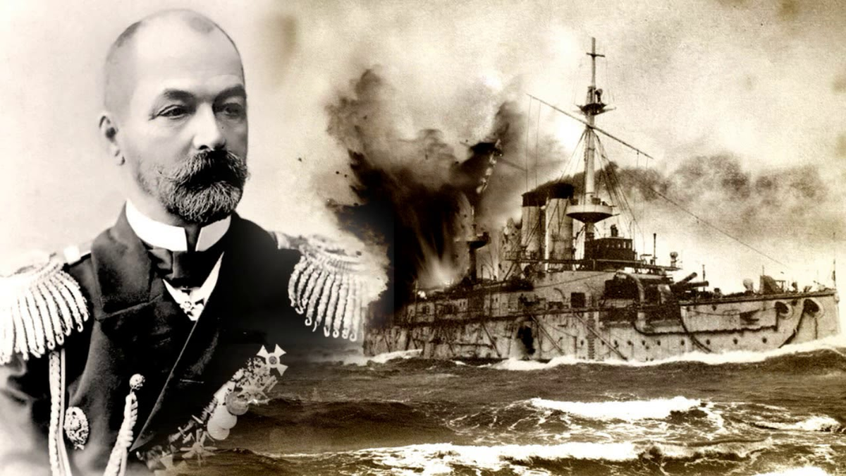 Во главе эскадры. Адмирал Рождественский Цусимское сражение. Цусимское сражение 1905 Адмирал.