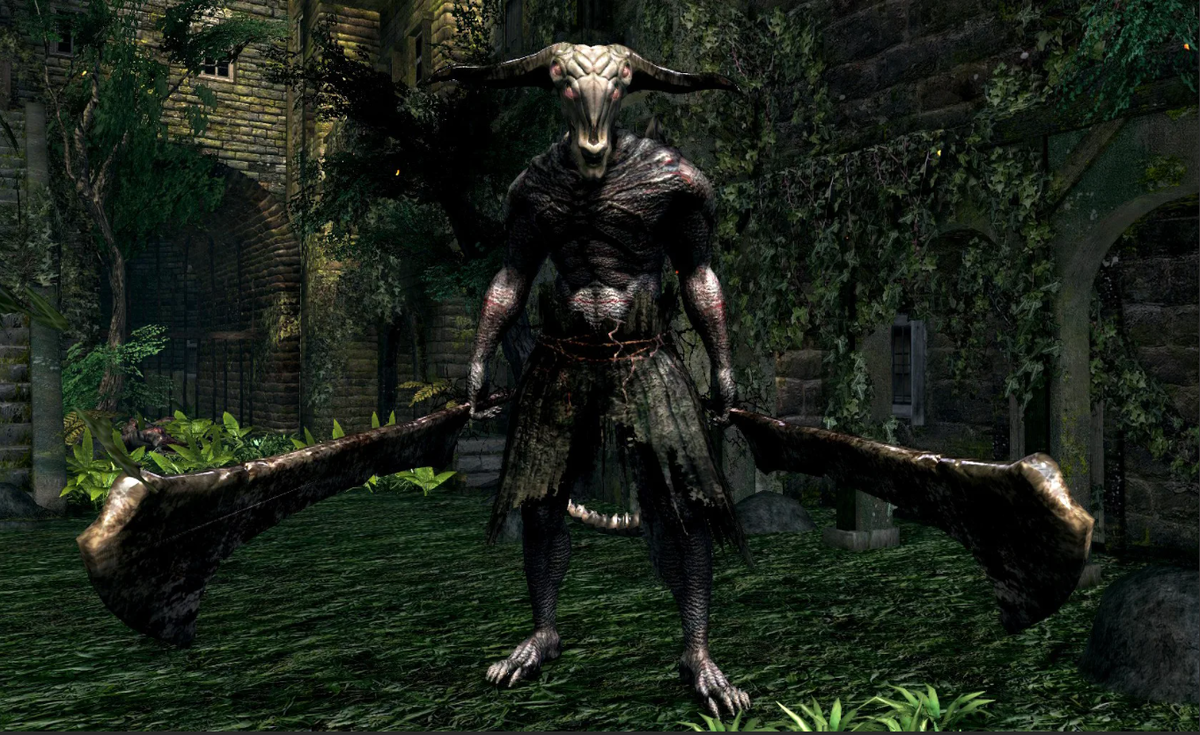 Демон Капра ДС 1. Dark Souls Капра. Капра демон Dark Souls. Демон Капра Dark Souls Remastered.