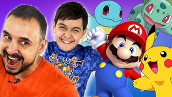 ПАПА РОБ И ЯРИК ИГРАЮ В SUPER MARIO И ЛОВЯТ ПИКАЧУ!