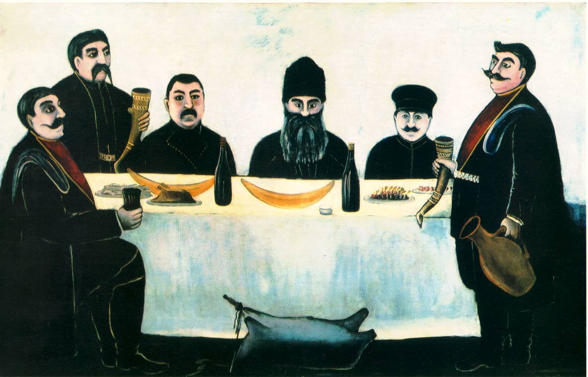 Нико Пиросмани «Кутёж», 1905—1907