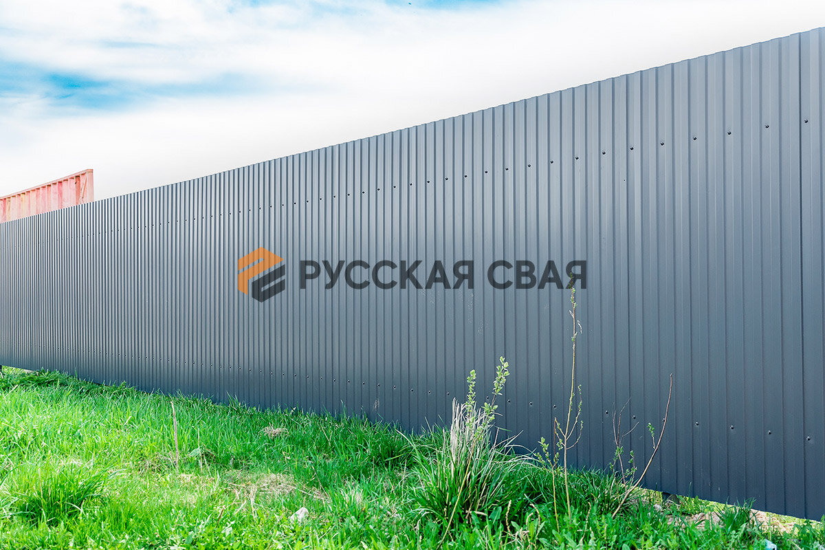 Установка забора, откатных ворот и калитки в Тайцах