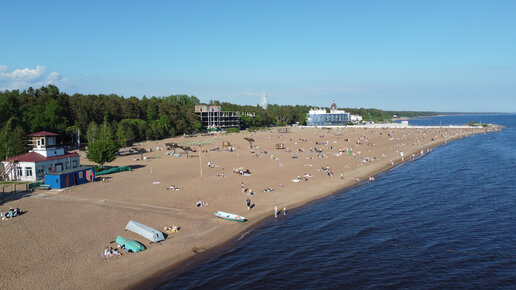 Курортный район Петербурга. Зеленогорск с дрона