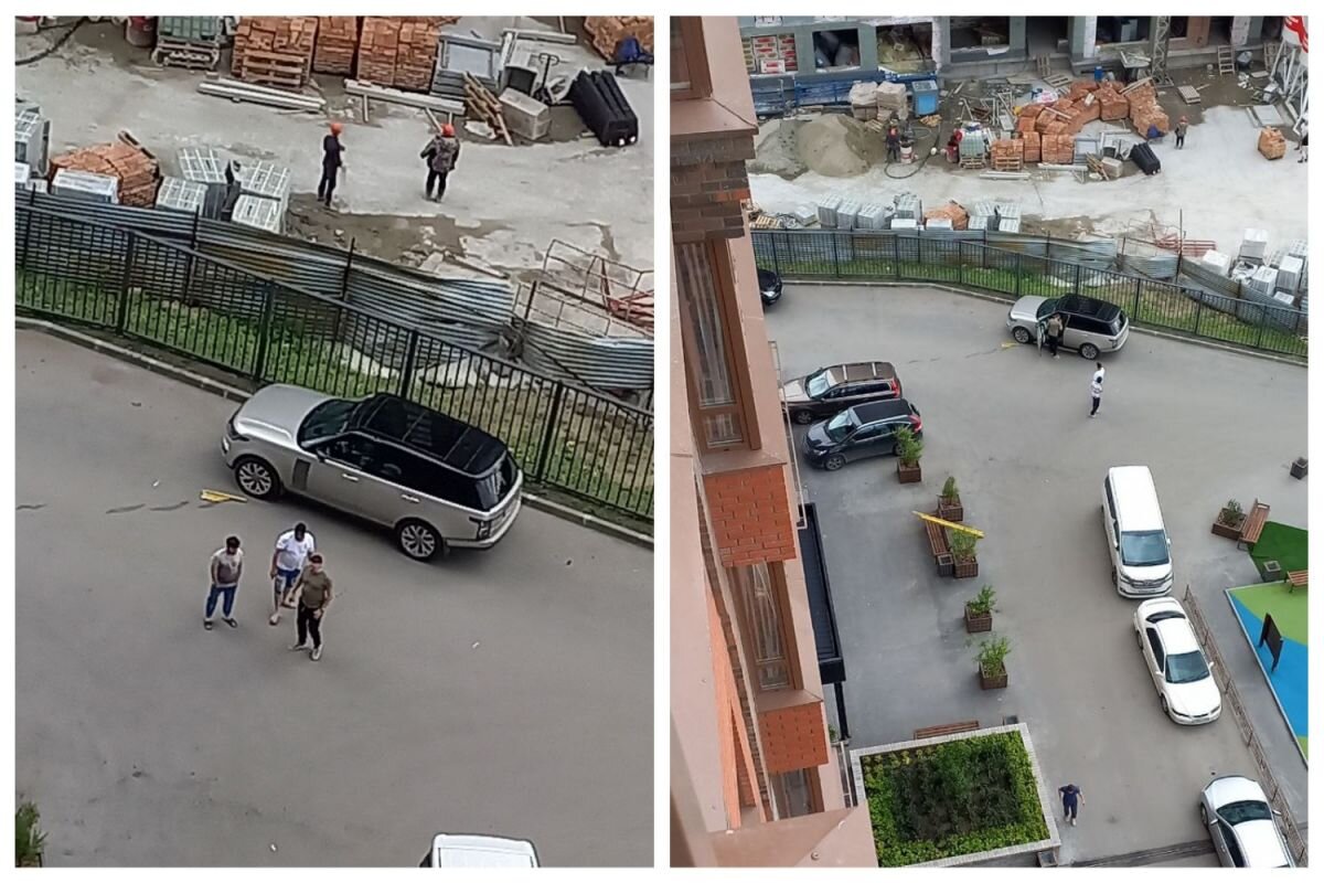    Стройматериалы упали на внедорожник с высоты 15-го этажа в Новосибирске
