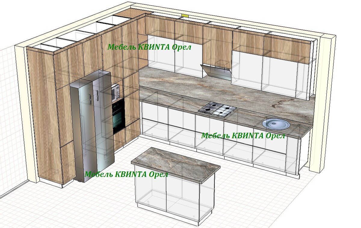 Кухни на заказ в Орле.Мебель KVINTA | Мебель KVINTA Орел | Дзен