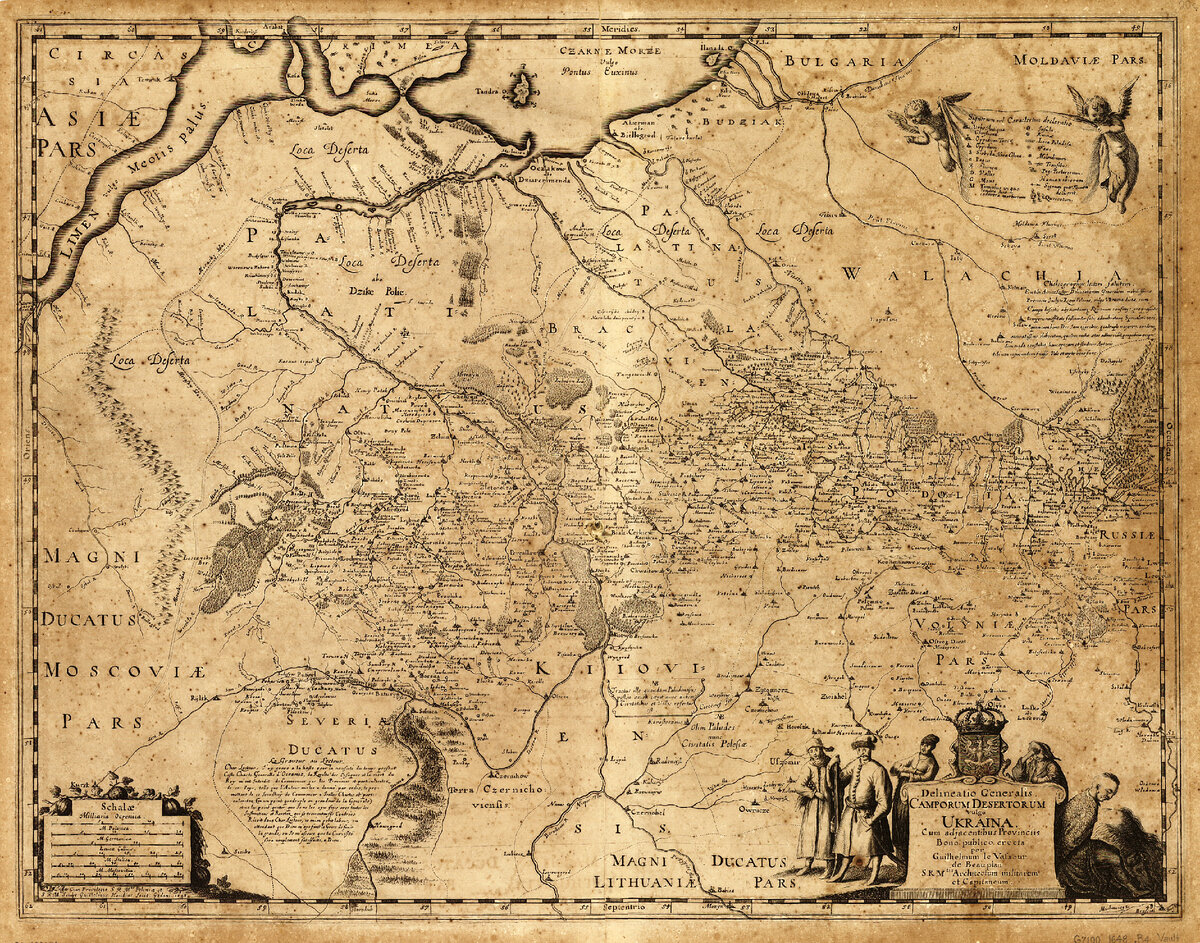 Карта Гийома Боплана, 1648 год