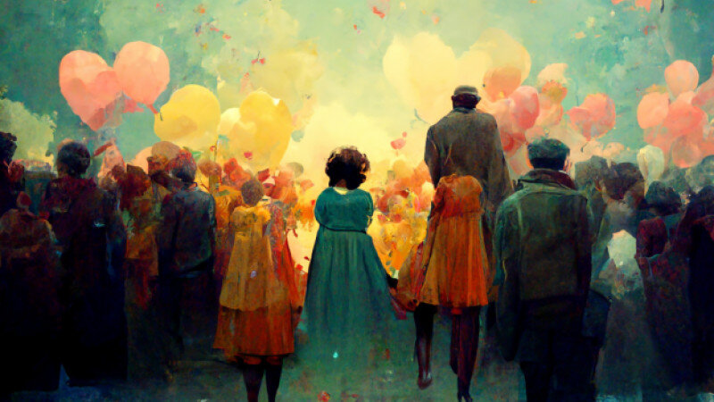     Праздник, счастье. Нейросеть. altapress.ru.