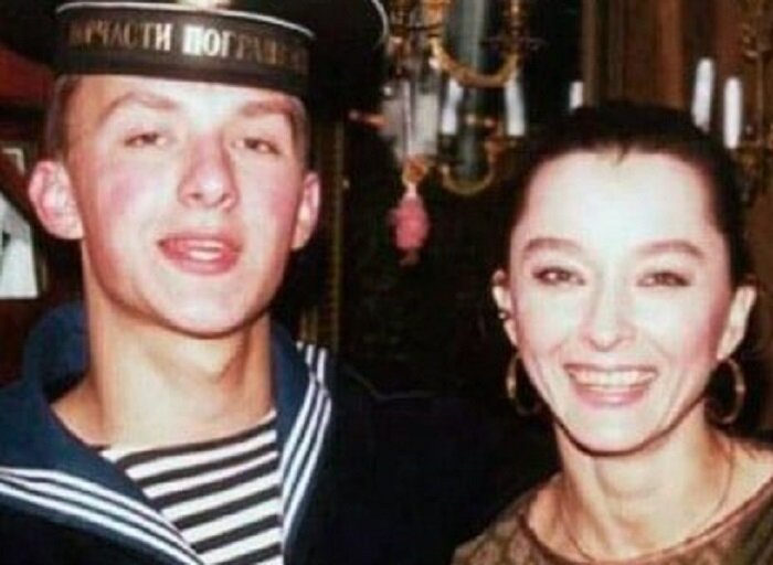 Степан Михалков с мамой Анастасией Вертинской