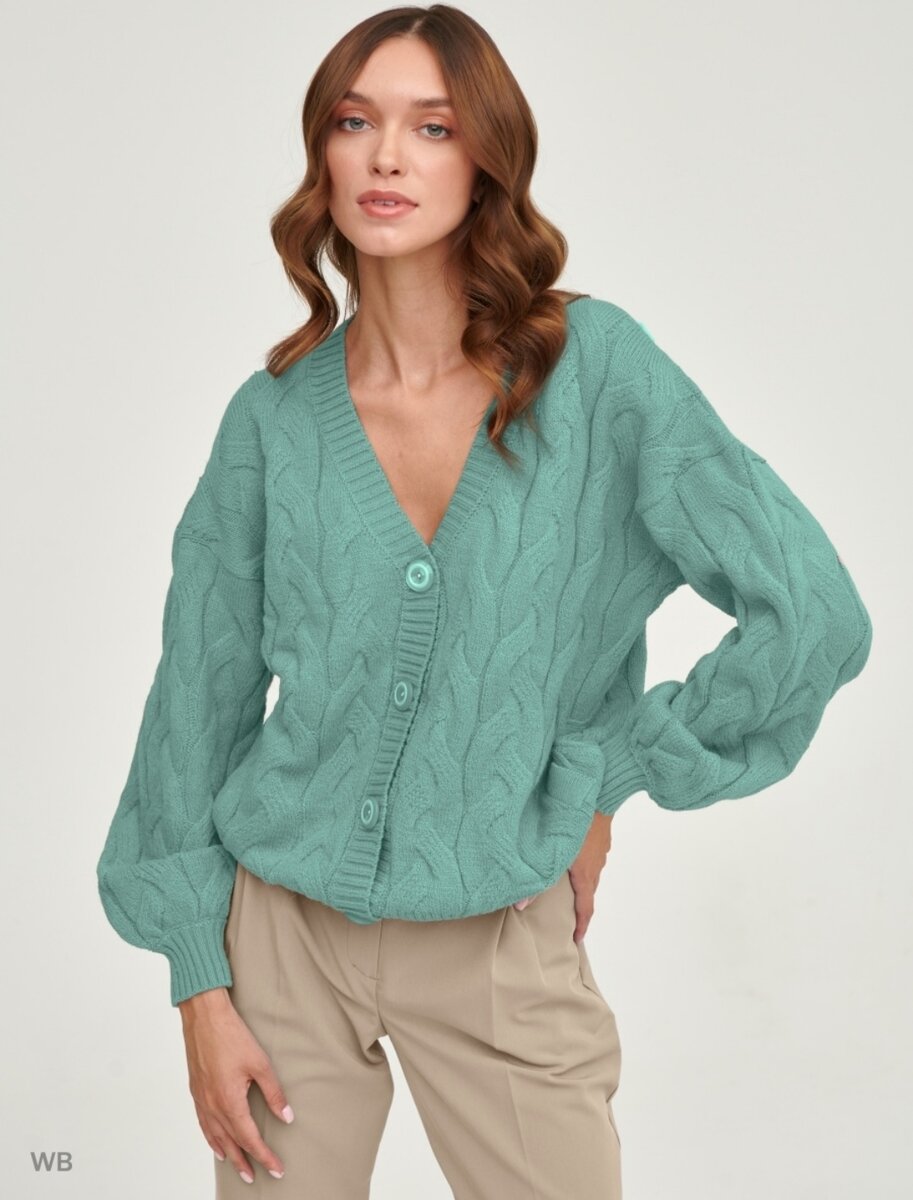 Фото с сайта www.wildberries.ru. Женский кардиган Spaceberry, артикул 90651731