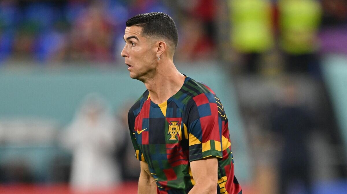    Нападающий сборной Португалии Криштиану Роналду© AFP 2022 / GLYN KIRK
