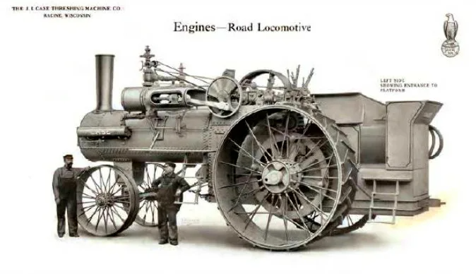 150 CASE Road Locomotive - самый мощный паровой трактор. | ОколоТехники |  Дзен