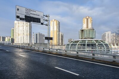    Старорублевский путепровод открыли в Москве после реконструкции © Пресс-служба мэра и правительства Москвы