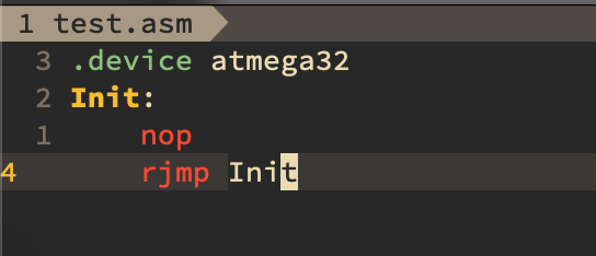 Рисунок 1. - Простая программа на ассемблере, которая ничего не делает