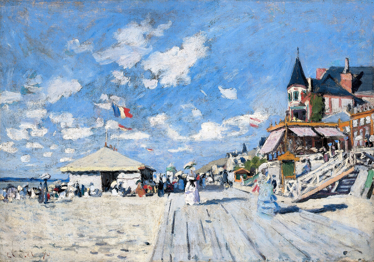 Клод Моне акварель
