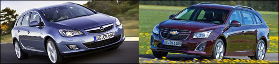 Opel Astra J, Opel Insignia, Chevrolet Cruze, Chevrolet Orlando, Chevrolet Aveo, Opel Antara, Opel Mokko, Chevrolet Captiva
