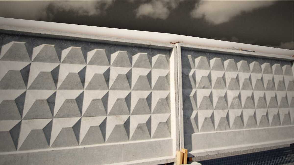 Забор с ромбиками