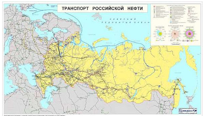 Рисунок 1 - Транспорт Российской нефти