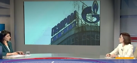 Кадр из выступления г-жи Санду на канале «Молдова-1»