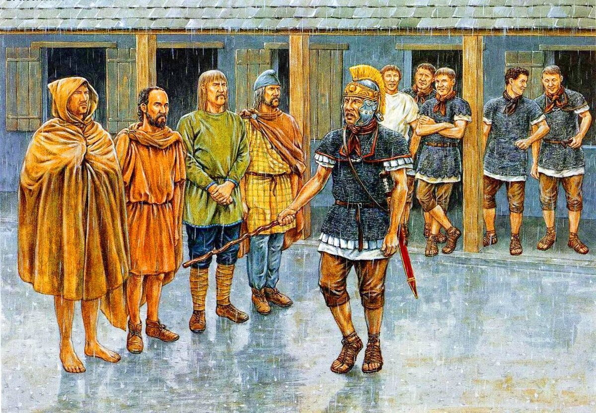 Набор в римскую армию. Художник: Richard Hook