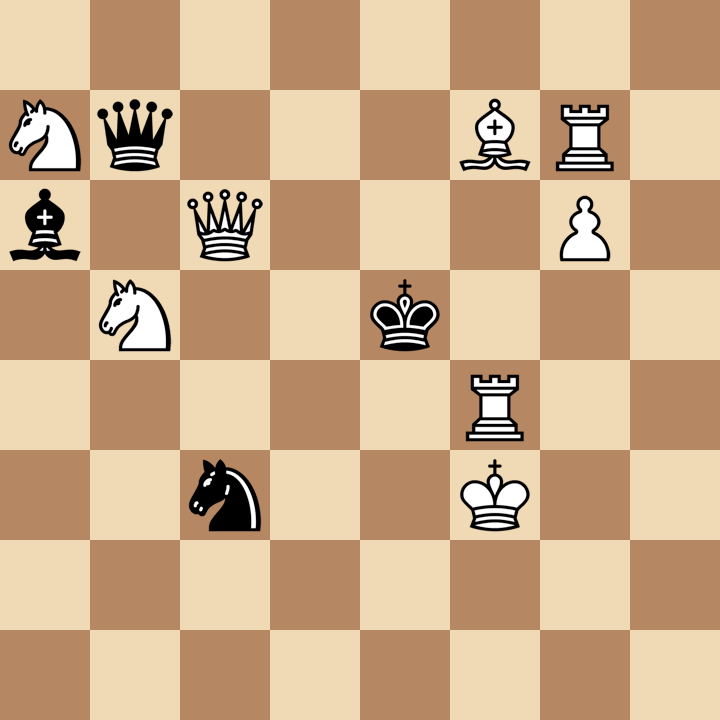 Белые начинают и ставят мат в 2 хода