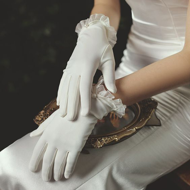 Свадебные перчатки своими руками