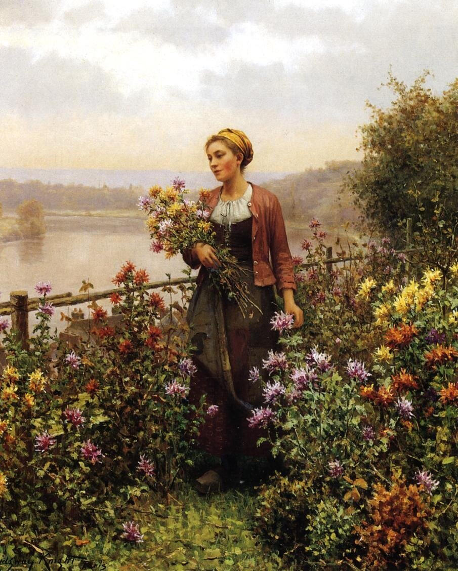 Американский художник Daniel Ridgway Knight (1839 - 1924)