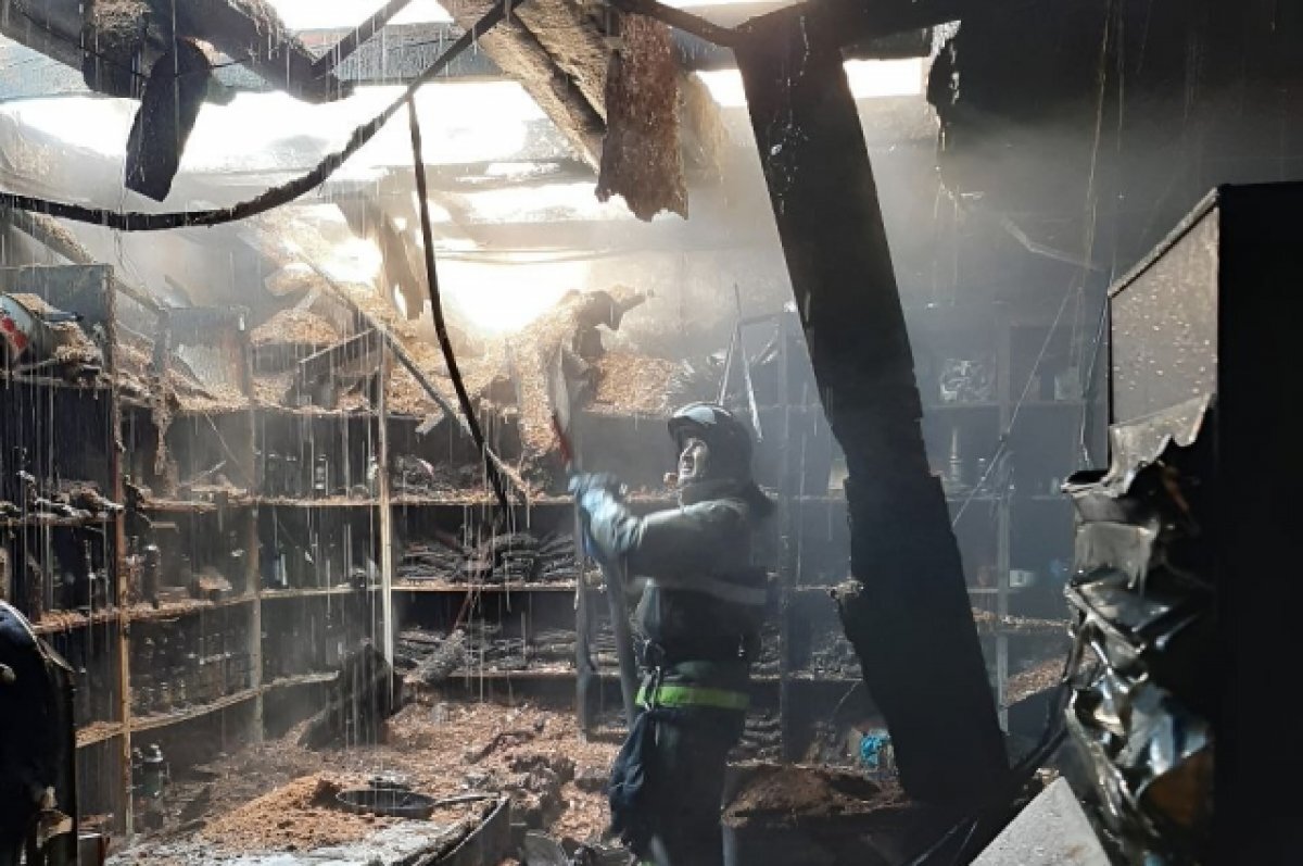    Пожар в магазине.
