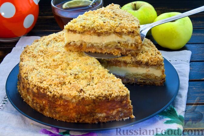 Десерт из творога и яблок рецепт с фото