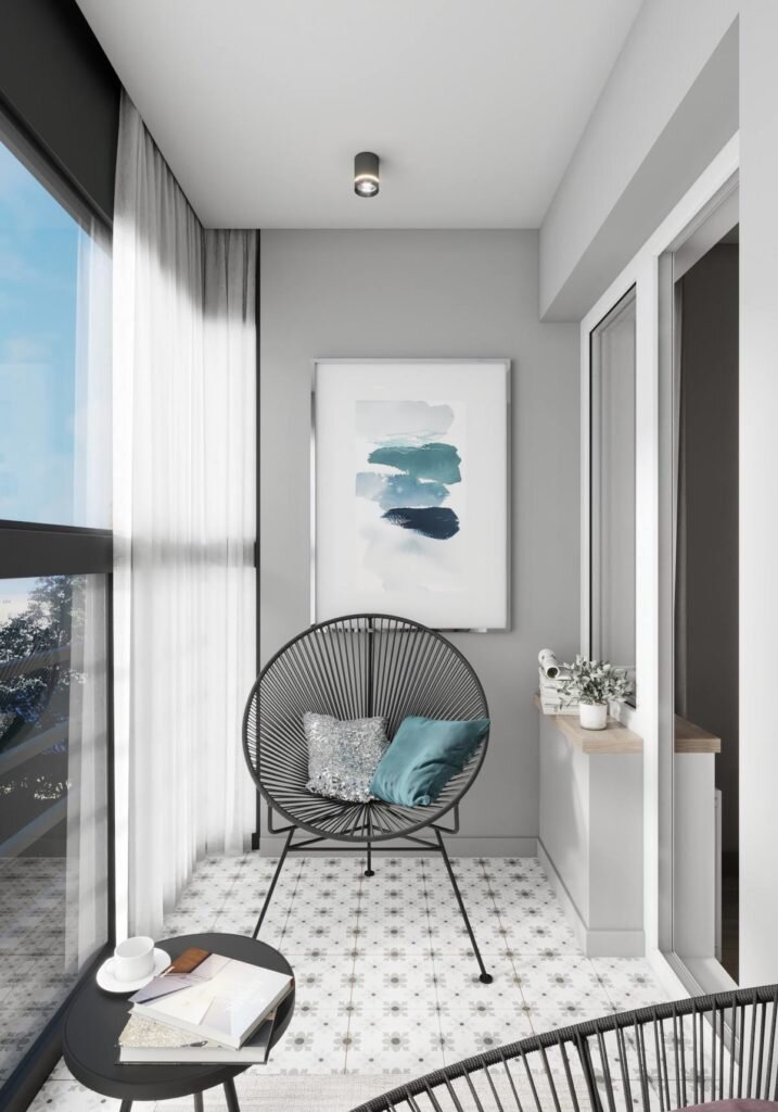 Нейтральные цвета и мягкие акценты. Со вкусом оформленная квартира 40 кв.м.