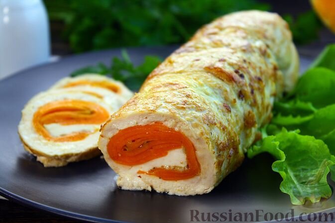 куриное филе, тыква, чеснок, масло растительное, соль, перец чёрный молотый