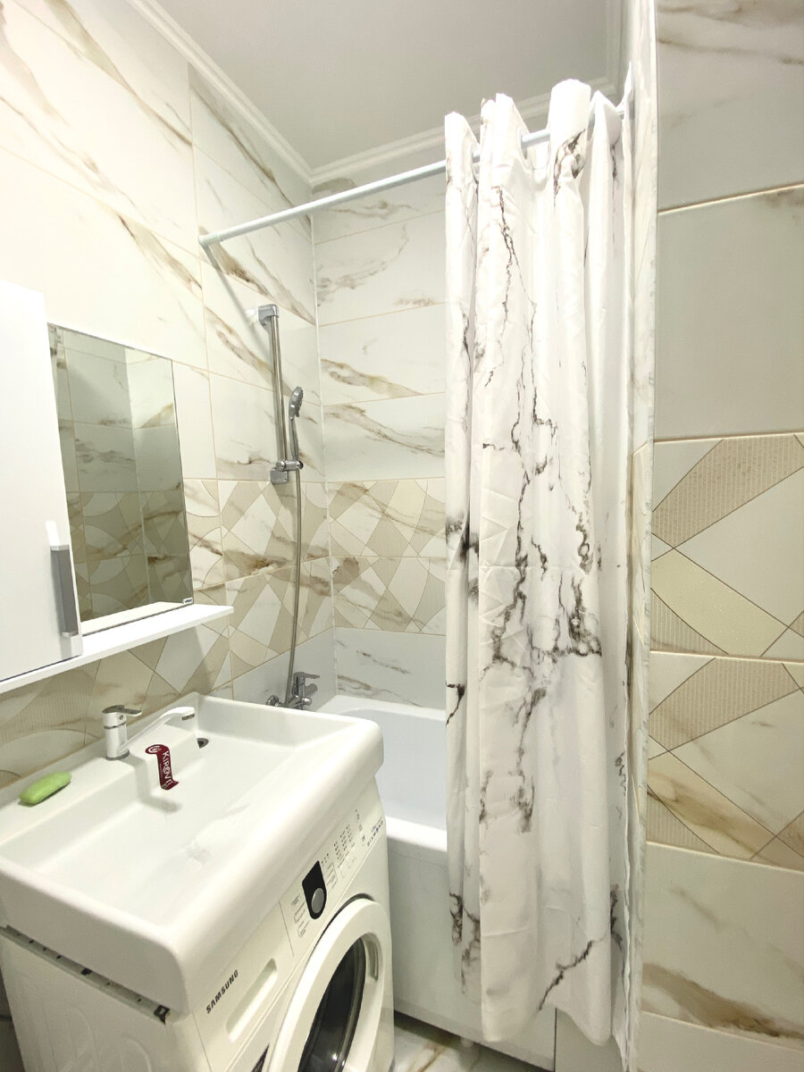 Ванная очень красивая. 