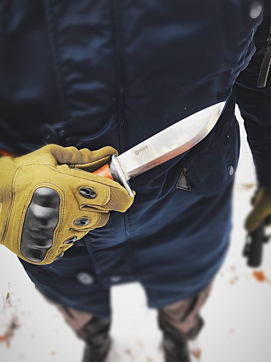                                Финский нож —  представитель  скандинавского  типа.