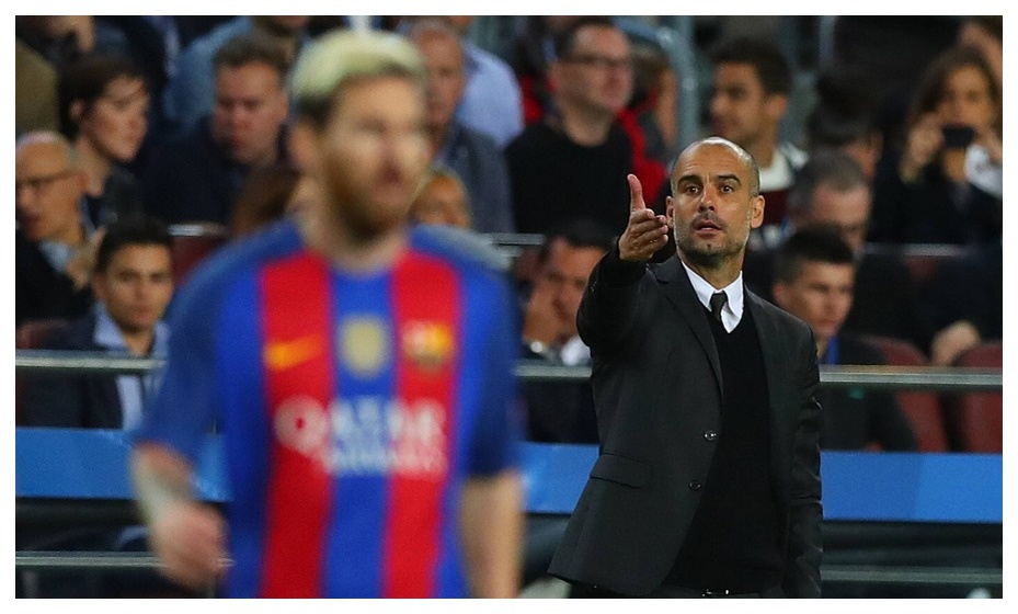    Лионель Месси играл под руководством Хосепа Гвардиолы в «Барселоне». Фото: Global Look Press