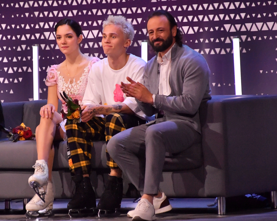 Евгения Медведева, Даня Милохин и Илья Авербух. Фото: Komsomolskaya Pravda/Global Look Press