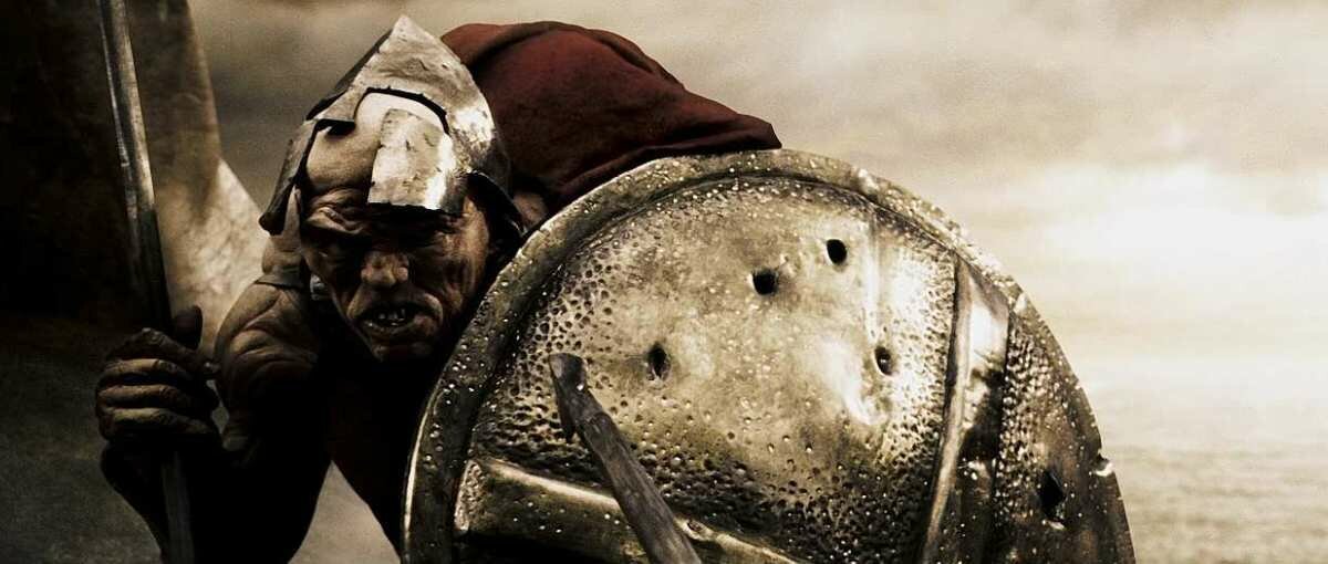 Кадр из фильма "300 спартанцев".