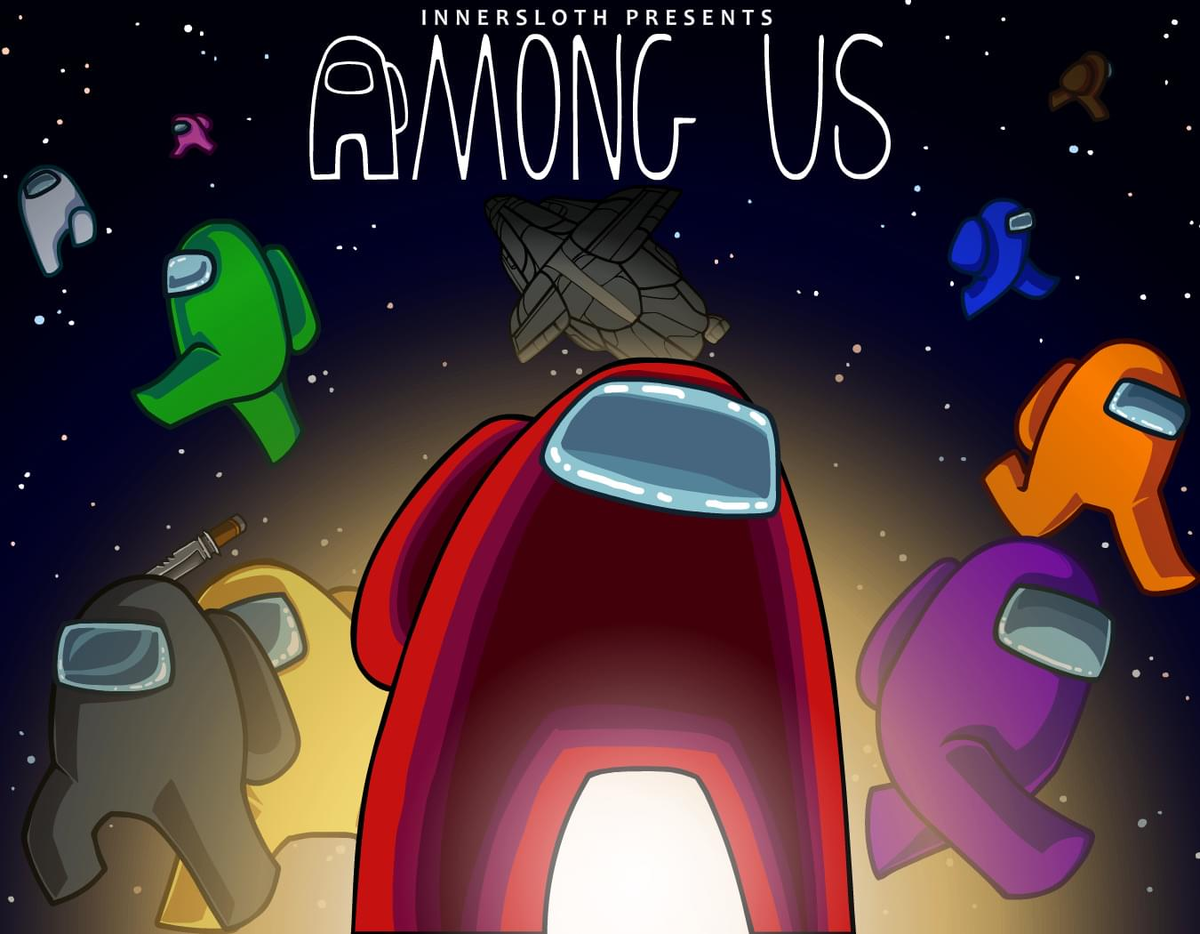 Among us игра на андроид. Among us игра. Among us космос. Among us обложка. Among us игра 2020.