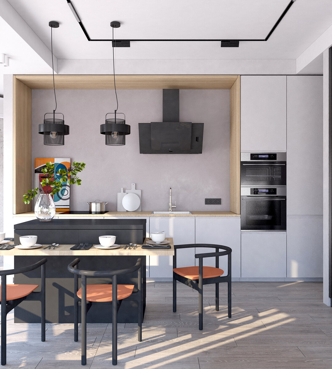 Дизайн в стиле Минимализм от нашей команды с яркими акцентами