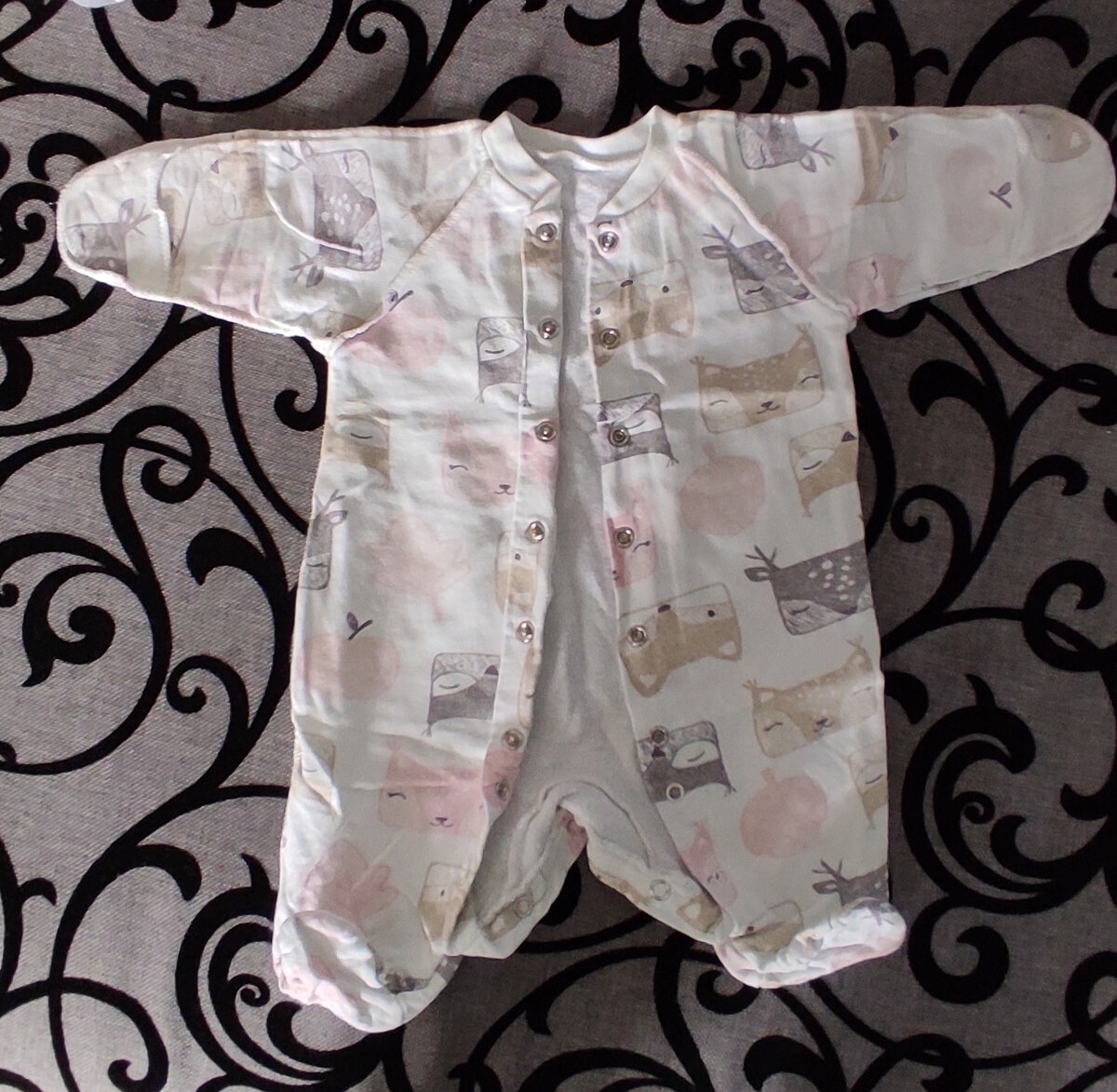 Комбинезон с небольшим начесом,  швы наружу