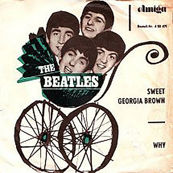 Обложка конверта одной из первых записей "The Beatles"  