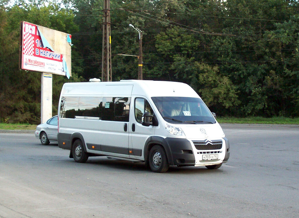 Микроавтобус Citroen Jumper Н 703 УХ 163, на маршруте 131
