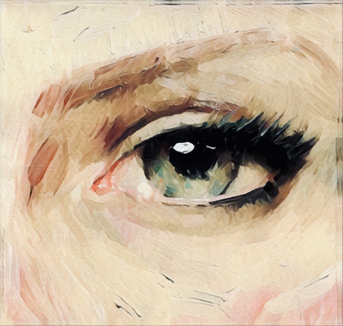 Масляные глаза. Глаз маслом. Женский глаз масляные краски. Маслянистые глаза.